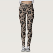 Faux Black Lace Leggings (Voorkant)