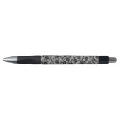 Faux Black Lace Roos Fishnet Pen (Voorkant)