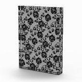 Faux Black Lace Rozen Fishnet Photo Block Fotoblokken (Rechts)