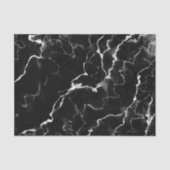 Faux Black Marble Texture Kijk uit Tissuepapier (Voorkant)