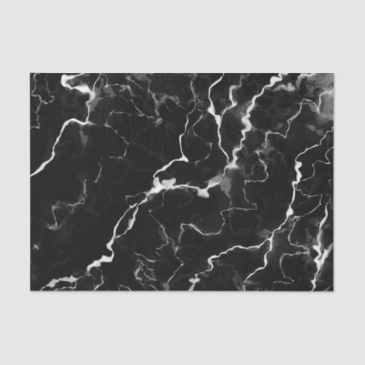 Faux Black Marble Texture Kijk uit Tissuepapier (Voorkant)