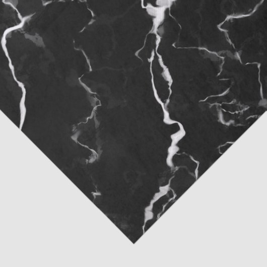 Faux Black Marble Texture Kijk uit Tissuepapier (Detail)