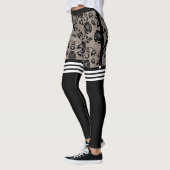 Faux Black Rozen Lace Leggings Otk Sokken (Links)