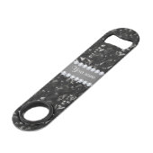 Faux Black Sequins en Diamonds Speed Flessenopener (Voorkant Gekanteld)