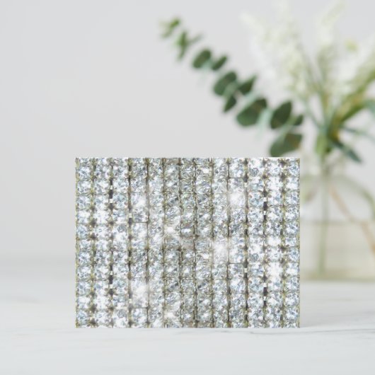 Faux Bling Briefkaart (Staand voorkant)