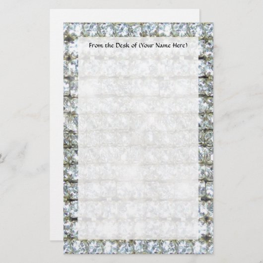 Faux Bling Briefpapier (Voorkant / Achterkant)