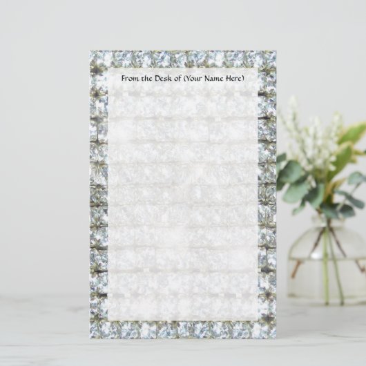 Faux Bling Briefpapier (Staand voorkant)