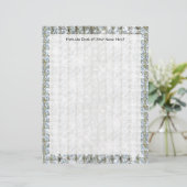 Faux Bling Custom Letterhead Papier (Staand voorkant)