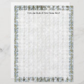 Faux Bling Custom Letterhead Papier (Voorkant / Achterkant)