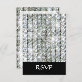 Faux Bling RSVP Kaartje (Voorkant / Achterkant)