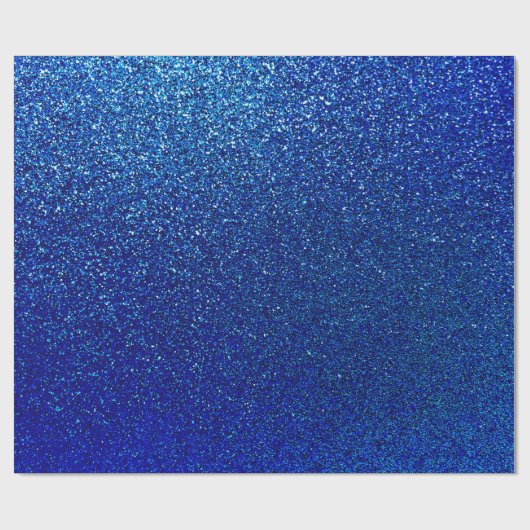 Faux Blue Glitter Background Sparkle Texture Cadeaupapier (Vlak)
