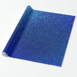 Faux Blue Glitter Background Sparkle Texture Cadeaupapier