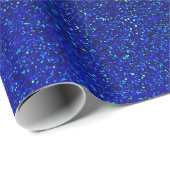 Faux Blue Glitter Background Sparkle Texture Cadeaupapier (Rol Hoek)