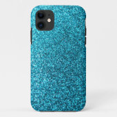 Faux Blue Glitter Case-Mate iPhone Case (Achterkant)