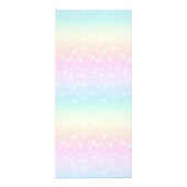 faux blue glitter lotus logo prijslijst reclamekaart (Achterkant)