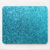 Faux Blue Glitter Muismat (Voorkant)