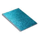 Faux Blue Glitter Notitieboek (Rechterzijde)