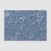 Faux Blue Glitter Texture look-like Graphic Tissuepapier (Voorkant)