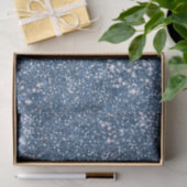 Faux Blue Glitter Texture look-like Graphic Tissuepapier (Geschenk)