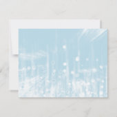 Faux Blue Glittering Fab Confetti Sparkles Stippen Kaart (Achterkant)