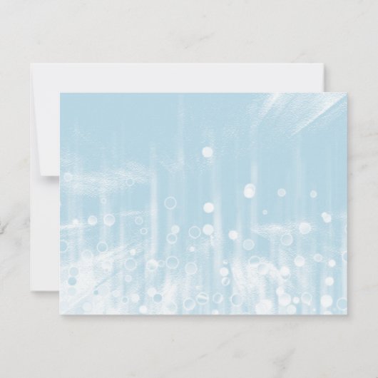 Faux Blue Glittering Fab Confetti Sparkles Stippen Kaart (Achterkant)