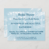 Faux Blue Glittering Fab Confetti Sparkles Stippen Kaart (Voorkant / Achterkant)