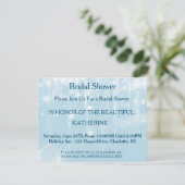 Faux Blue Glittering Fab Confetti Sparkles Stippen Kaart (Staand voorkant)