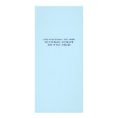 Faux Blue Iridescent | Salon Price List Services Reclamekaart (Achterkant)