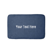 Faux Blue Jeans Bath Mat met aangepaste tekst (Voorkant)