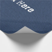 Faux Blue Jeans Denim aangepaste tekst inpakpapier (Hoek)