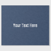 Faux Blue Jeans Denim aangepaste tekst inpakpapier (Vlak)