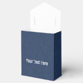 Faux Blue Jeans Denim Favoriete Boxen met aangepas Bedankdoosjes (Geopend)