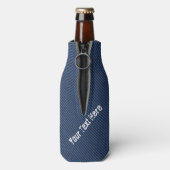 Faux Blue Jeans Fabric Bottle Cooler - aangepaste  (Fles Achterkant)