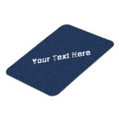 Faux Blue Jeans Fabric Custom Text Magnet Magneet (Linkerzijde)