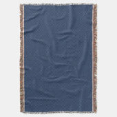 Faux Blue Jeans Fabric Throw Blanket Deken (Voorkant Verticaal)