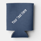 Faux Blue Jeans Koelbox met aangepaste tekst Blikjeskoeler (Voorkant)