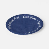 Faux Blue Jeans Papieren Borden met aangepaste tek Papieren Bordje (Gekanteld)