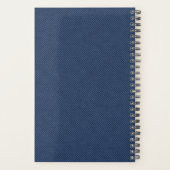 Faux Blue Jeans Planner gepersonaliseerd Jaar toev (Achterkant)