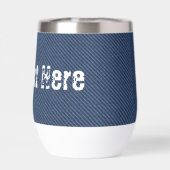 Faux Blue Jeans stof aangepaste tekst gepersonalis (Achterkant)