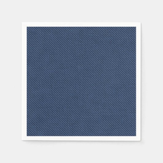 Faux Blue Jeans stoffen servetten (Voorkant)