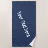 Faux Blue Jeans Strandhanddoek Uw aangepaste tekst Strandlaken (Voorkant)