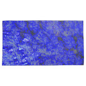 Faux Blue Marble King Size Pillowcase Pair Kussensloop (Voorkant-Rechts)