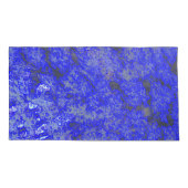 Faux Blue Marble King Size Pillowcase Pair Kussensloop (Achterkant-Links)