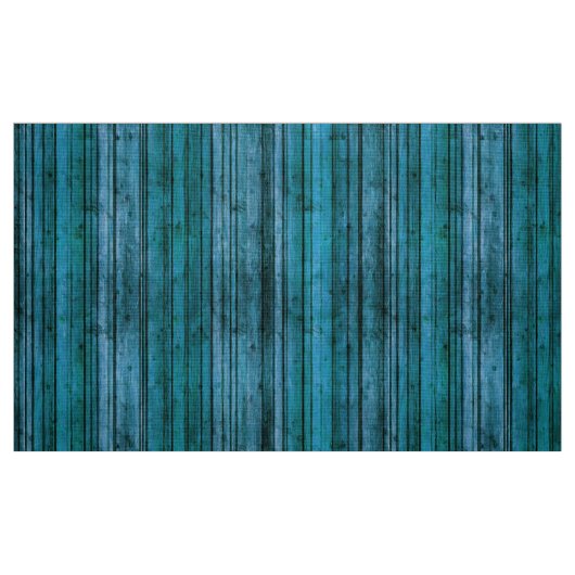 Faux Blue Rustic Wood Stof (Fat Quarter)