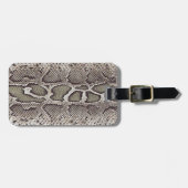 Faux Boa Constrictor Snake Skin Bagagelabel (Voorkant horizontaal)
