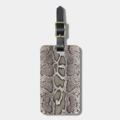 Faux Boa Constrictor Snake Skin Bagagelabel (Voorkant verticaal)