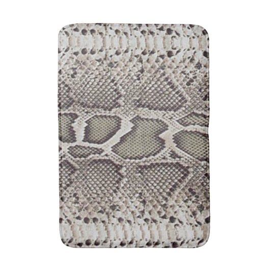 Faux Boa Constrictor Snake Skin Bathroom Mat (Voorkant Verticaal)