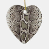 Faux Boa Constrictor Snakeskin Keramisch Ornament (Rechts)