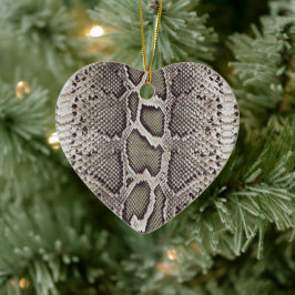 Faux Boa Constrictor Snakeskin Keramisch Ornament