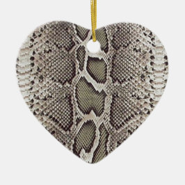 Faux Boa Constrictor Snakeskin Keramisch Ornament